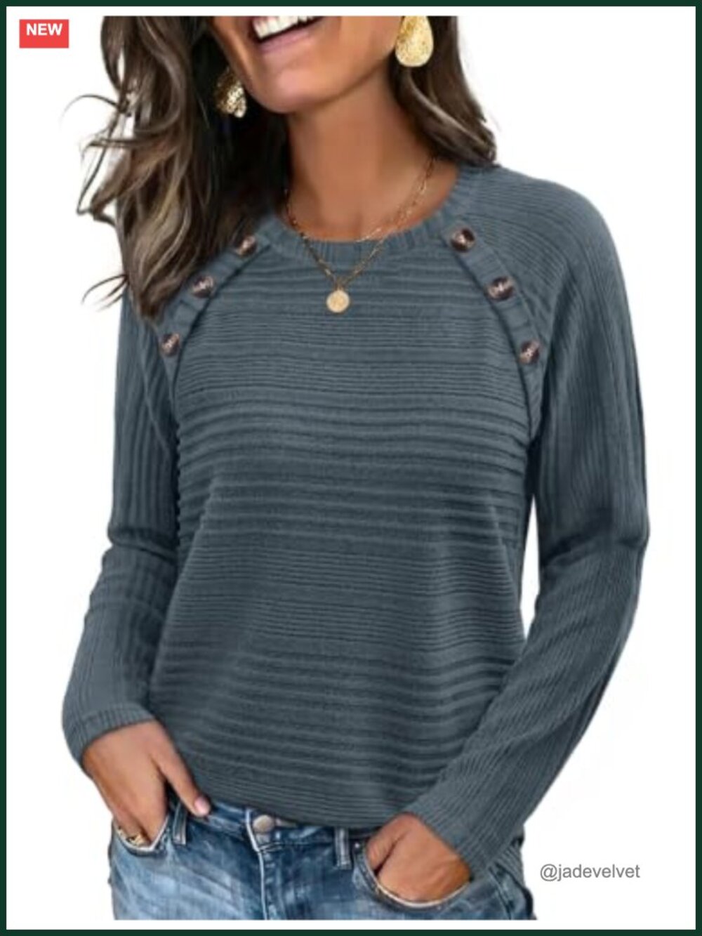 Womens Lightweight Long Sleeve Tunic Sweater Crew Neck Loose Fit Casual Top